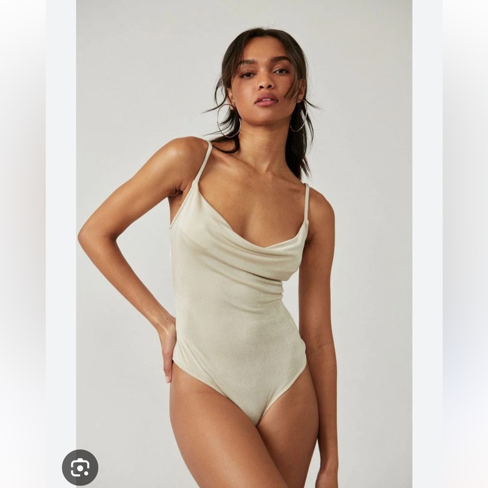 Intimately Free People Cowls in the Club Bodysuit in Morning Oat